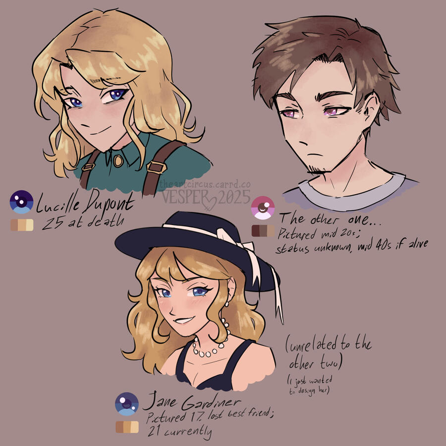 Lined + Colored, 2025; characters owned by me