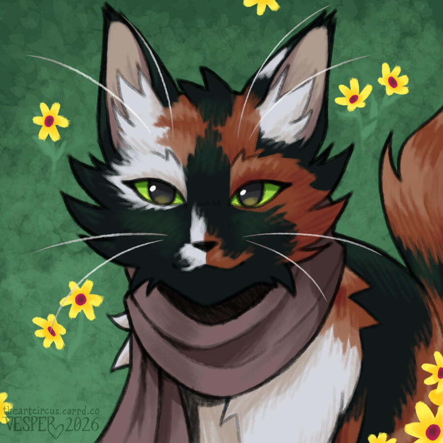 Lined + Colored, Shading, Simple Background, 2026; character owned by HelianDrawz on Toyhouse