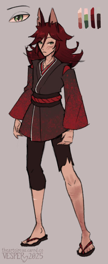 Colored Sketch, 2025; character owned by me