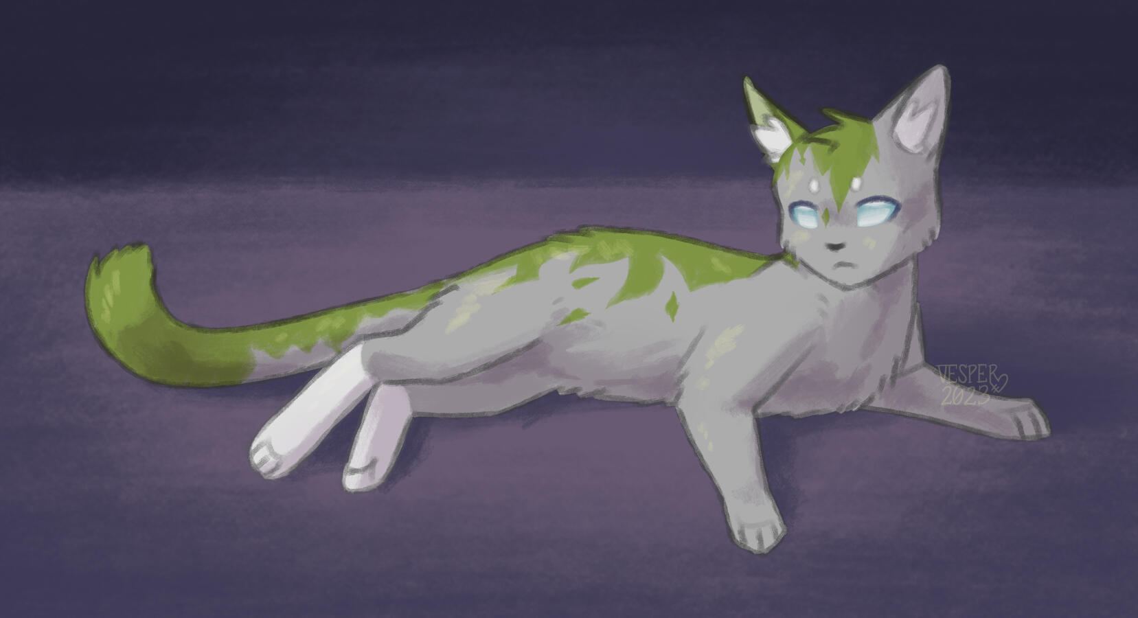 Colored Sketch, 2023; character owned by gardog on Toyhouse